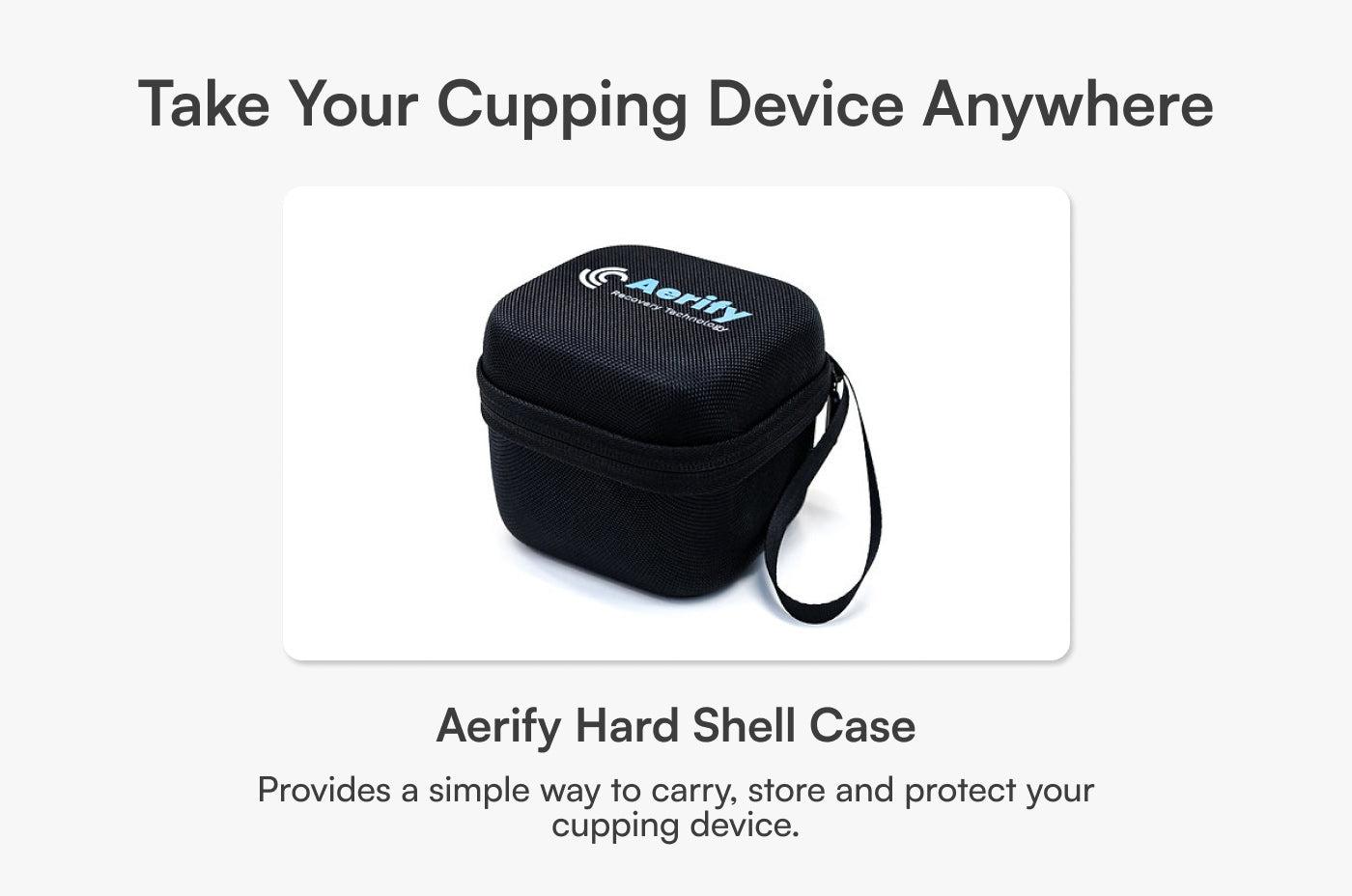 Aerify Dynamic Cupping device with red light therapy, portable massager with remote and carry case
